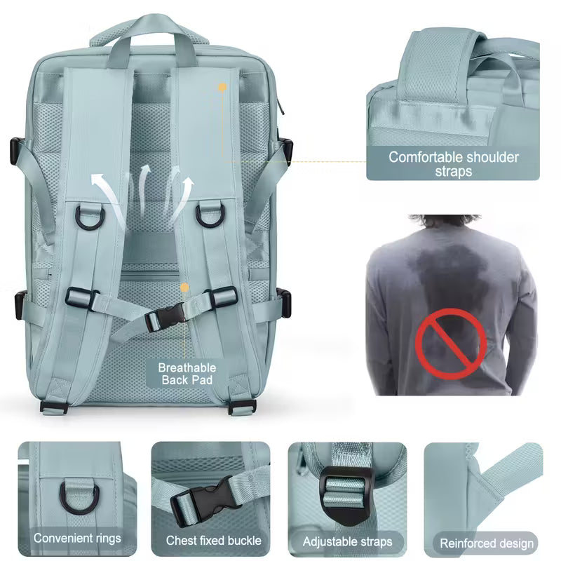 🌍 ¡VIAJÁ CÓMODO Y CON ESTILO CON LA MOCHILA 3 EN 1 MÁS COMPLETA!