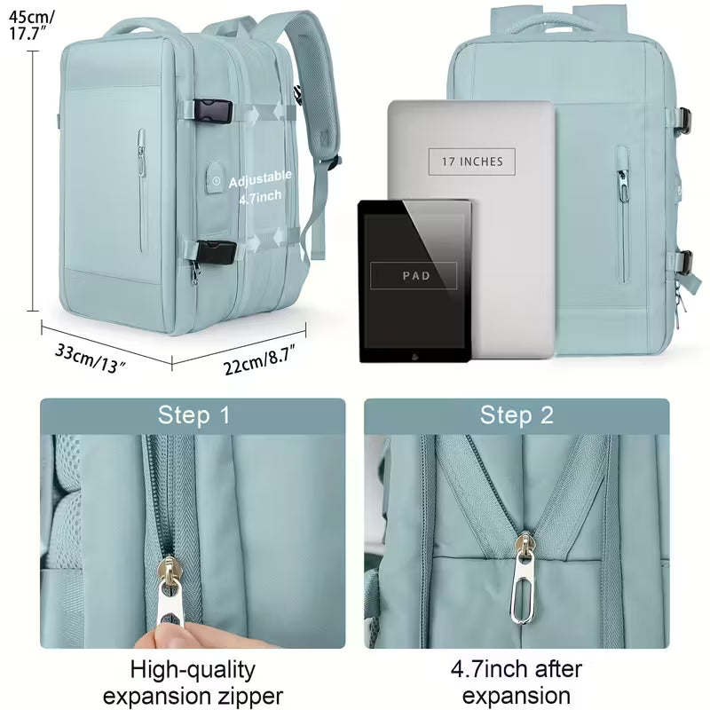 🌍 ¡VIAJÁ CÓMODO Y CON ESTILO CON LA MOCHILA 3 EN 1 MÁS COMPLETA!